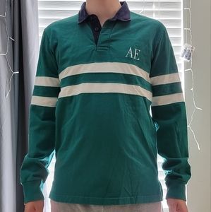 American Eagle Long Sleeve Polo